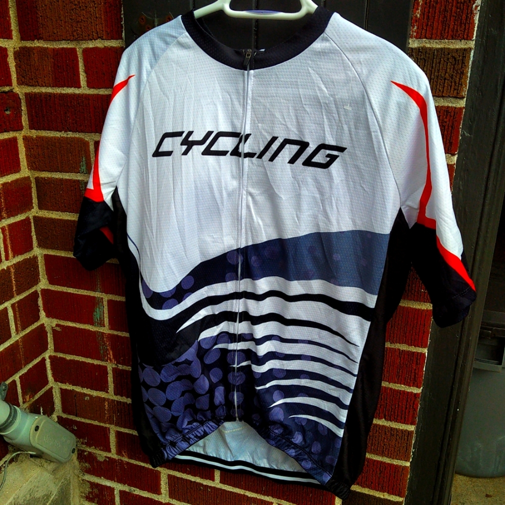 Professional cyclists racing jersey